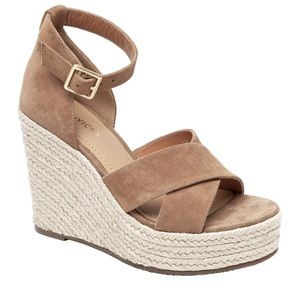 Lisa Vicky - Gemi Platform Espadrilles Wedge Sandal (Cognac)